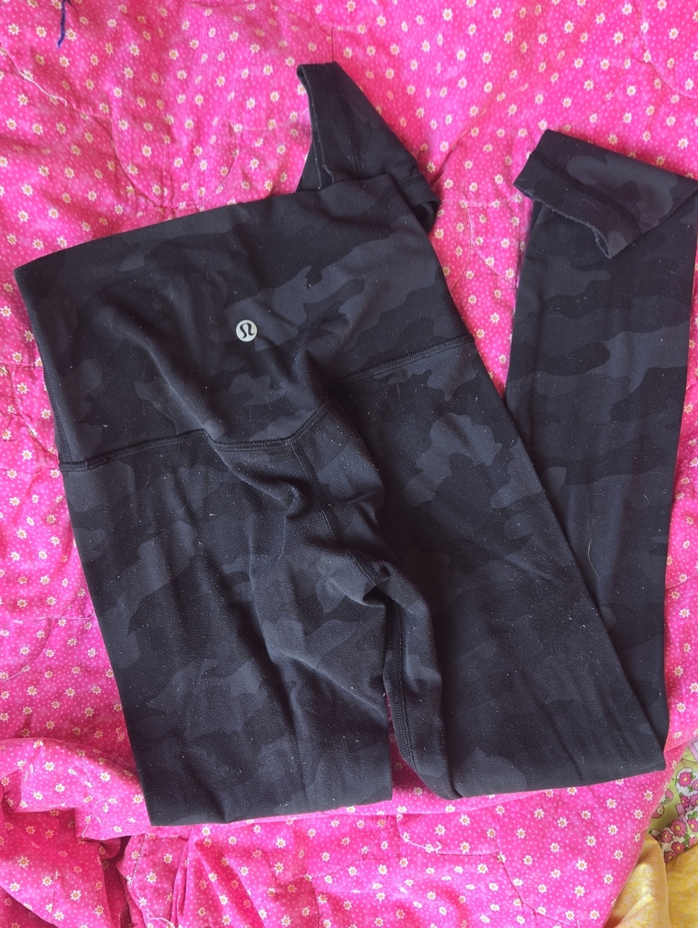 lululemon athletica Black Subtle Camo Leggings